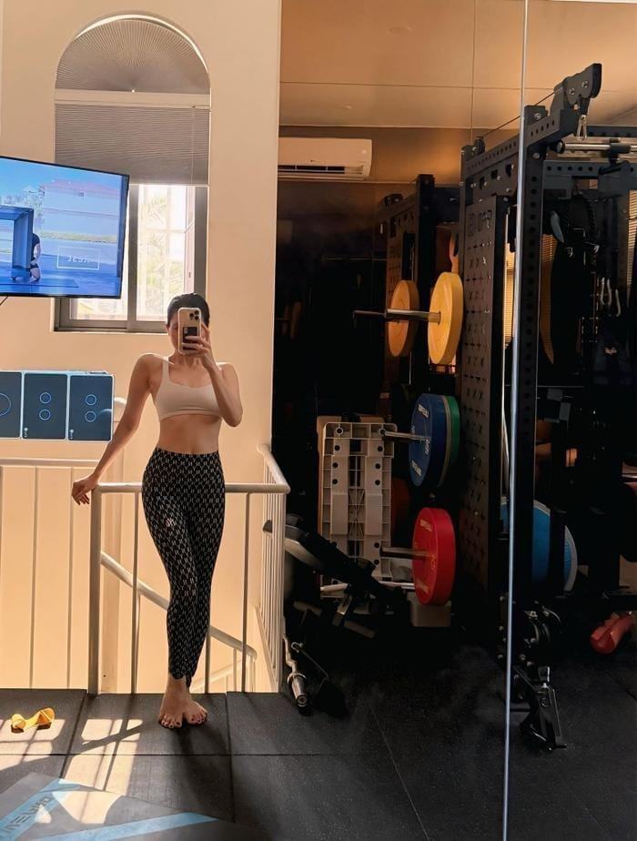 Lệ Quyên và phòng tập riêng