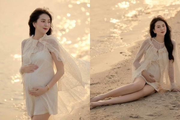 Mai Ngọc khoe ảnh bầu tháng cuối đẹp ‘không góc chết’