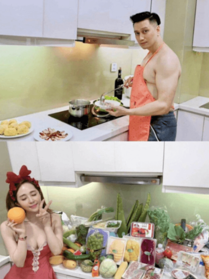 Quỳnh Nga và Việt Anh từng bị soi bằng chứng sống chung nhà.