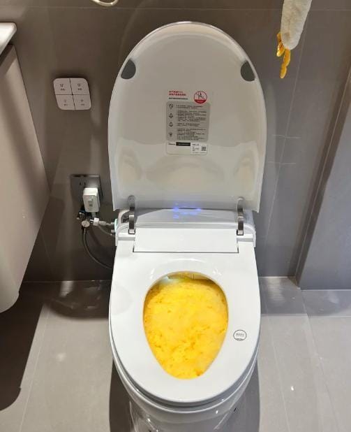 Bồn cầu thông minh với chức năng tự động.