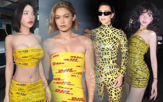 Cận cảnh quy trình của các nữ TikToker khi “đu trend” băng keo- Ảnh 1.