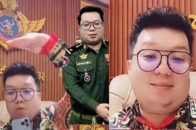 Chuẩn tướng Campuchia gây sốc với video TikTok phản cảm