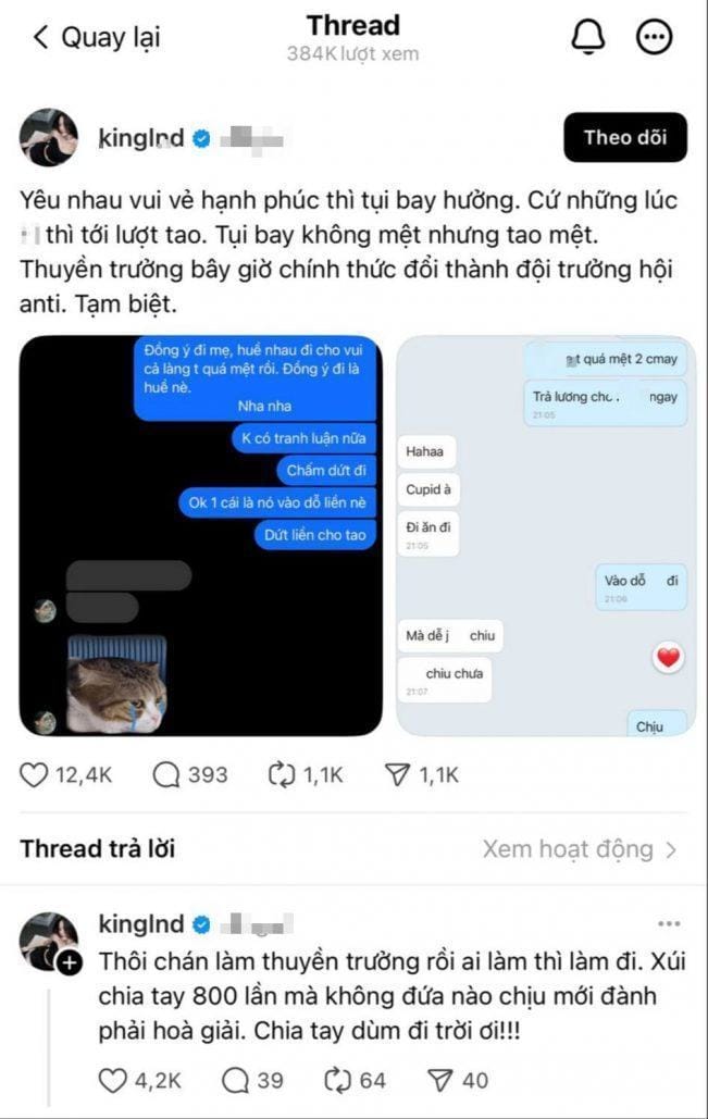 Chuyện tình của MisThy trên bờ vực rạn nứt,