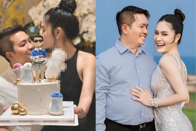 Đoàn Di Băng ‘troll’ chồng đại gia bằng bánh sinh nhật gây sốc