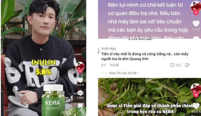 Dược Sĩ Tiến gây tranh cãi khi bảo vệ kẹo Kera: Thách thức dư luận?