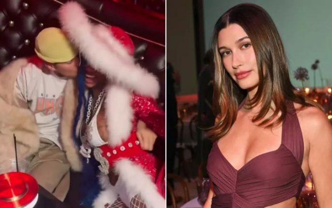 Justin Bieber gây bão khi hôn nữ rapper Sexyy Red, Hailey Bieber phản ứng bất ngờ