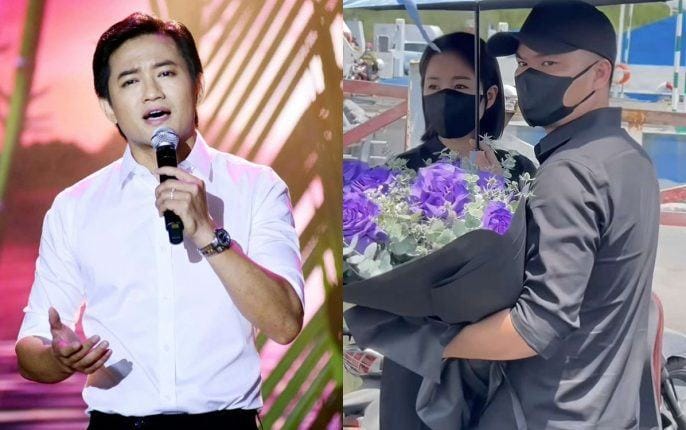 Lê Phương xúc động tiễn biệt Quý Bình với bó hoa hồng tím đầy ý nghĩa