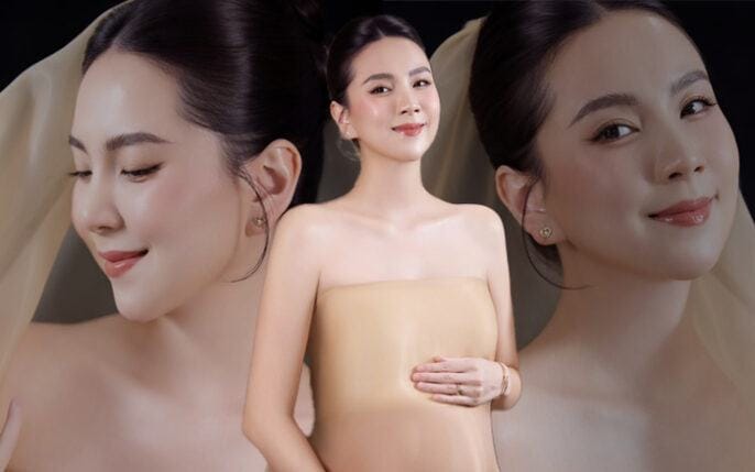 Mai Ngọc gây sốt với nhan sắc ‘không tuổi’ dù bầu bí tháng thứ 9