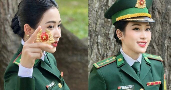 Nữ trung úy xinh đẹp gây sốt tại Dinh Độc Lập: ‘Ngọc nữ bolero’ Hellen Thủy