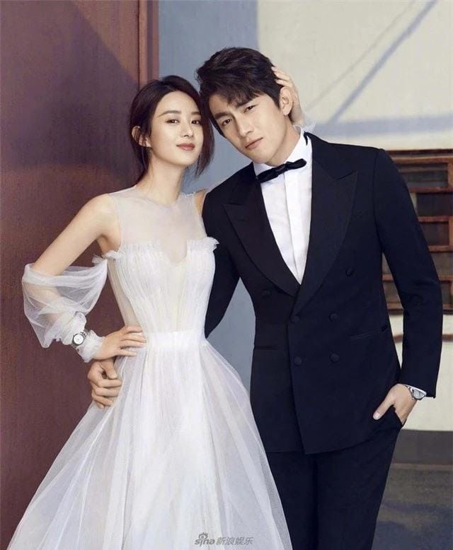 Lâm Canh Tân và Triệu Lệ Dĩnh vướng tin 'phim giả tình thật'. (Ảnh Sohu)