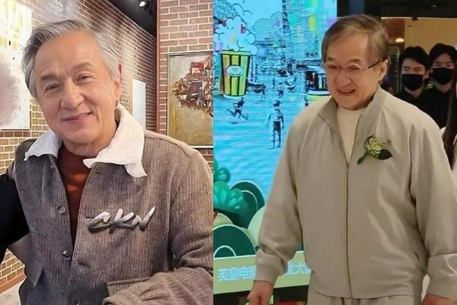 Thành Long gây bất ngờ với mái tóc bạc trắng tại sự kiện Bắc Kinh