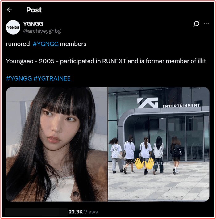 Youngseo - cựu thành viên ILLIT