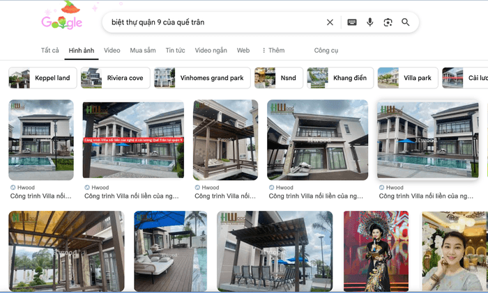 Biệt thự quận 9 của Quế Trân