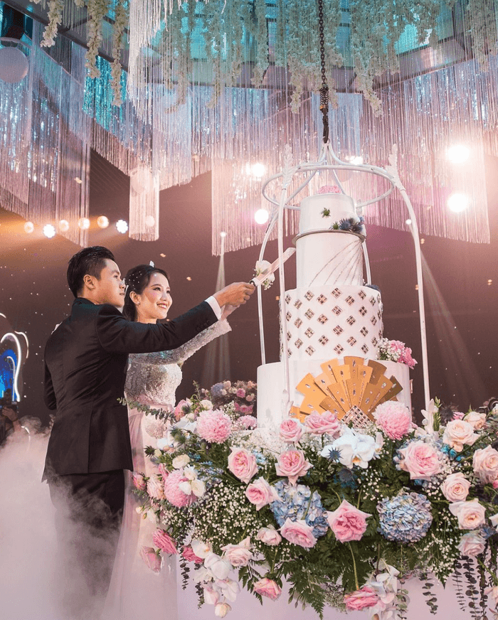 Đám cưới của thiếu gia Phan Thành và hot girl Primmy Trương vào năm 2021. (Ảnh: Sưu tầm)