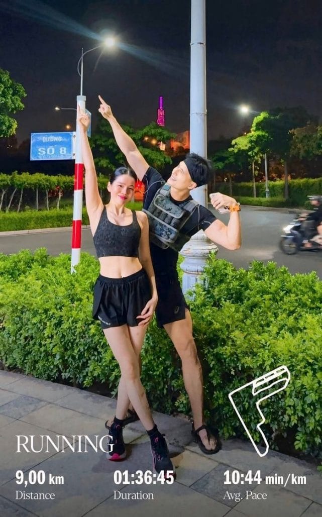 Lệ Quyên - Lâm Bảo Châu có niềm đam mê với việc rèn luyện sức khoẻ thông qua hoạt động thể chất.