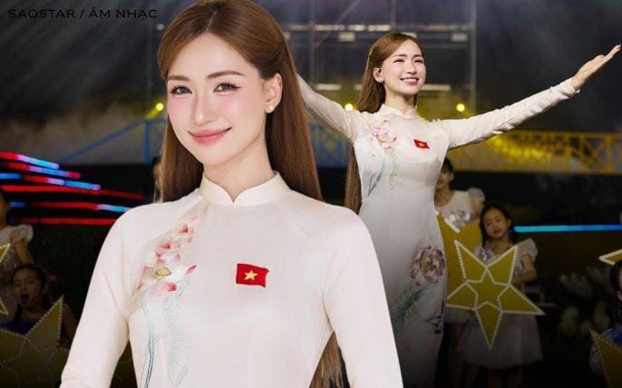 Hòa Minzy rạng ngời trong đêm nhạc tri ân Bác Hồ