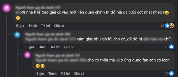 Nhiều ý kiến trái chiều từ cư dân mạng cho rằng thái độ của các thành viên trong nhóm không thật sự nghiêm túc. (Ảnh: Chụp màn hình)