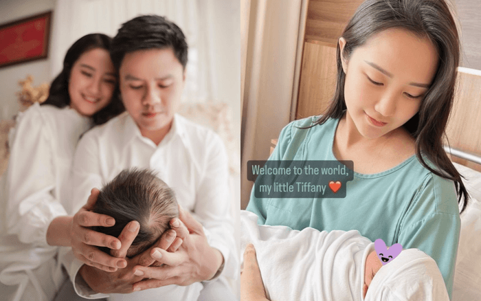 Vợ chồng thiếu gia Phan Thành hiện đã có 'đủ nếp, đủ tẻ' với bé trai Kyle và bé gái Tiffany. (Ảnh: IGNV)