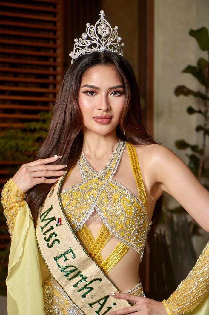 Yllana Marie Aduana từng đăng quang Á hậu 1 - Miss Earth 2023. (Ảnh tổng hợp)