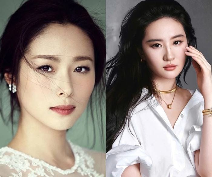 Giang Nhất Yến từng khiến Lưu Diệc Phi mất kiểm soát cảm xúc khi tiết lộ chuyện cô ít đến lớp ngay trên sóng trực tiếp. (Ảnh Sina, Instagram)